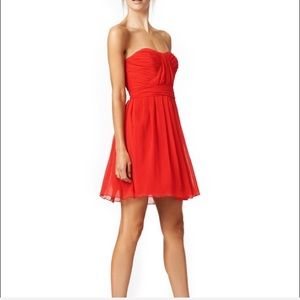 NWOT Strapless Red Cocktail Dress